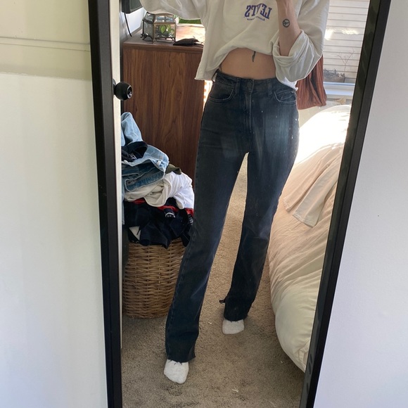 SOLD NWOT Zara Skinny Flares - Picture 2 of 3